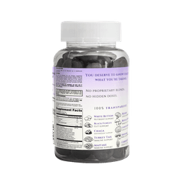 Kinlo bottle back view with supplement facts