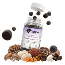Kinlo bottle with 10 mushrooms